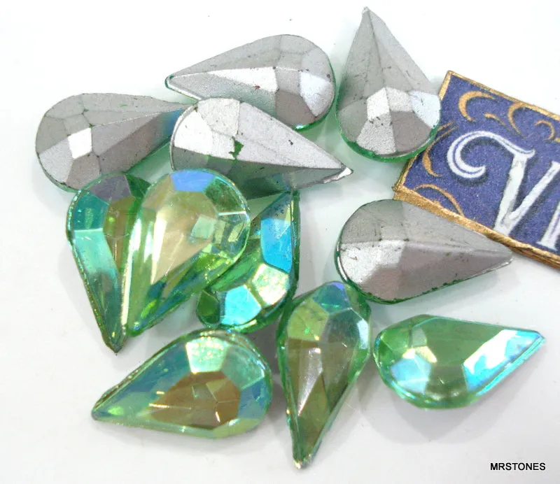 13x7.8mm (4300/2) TTC Peridot AB Pear Shape