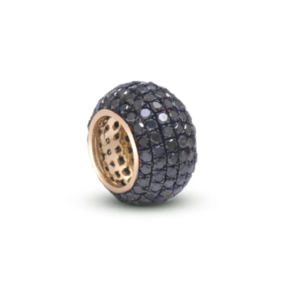 14k Gold Emerald Rondelle Bead / Roundel Bead 9mm