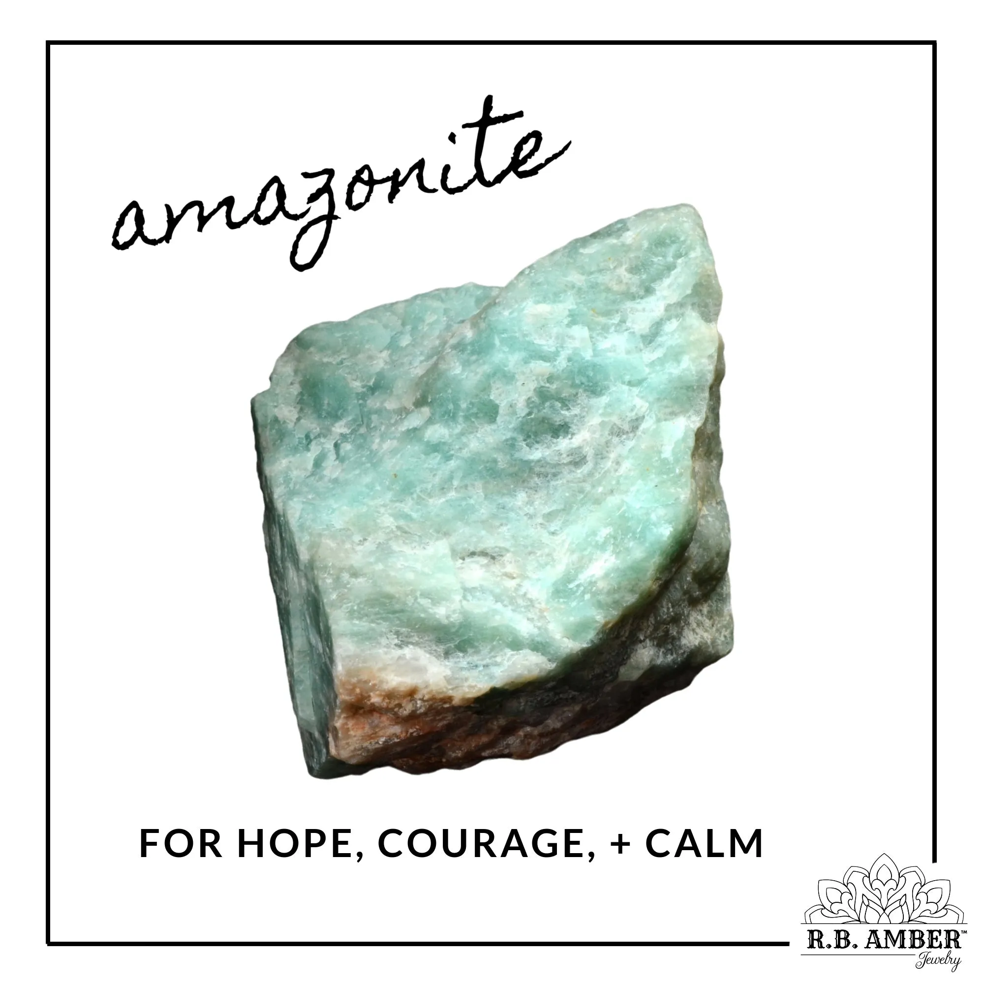Adults | Amazonite   Raw Cognac Amber Anklet