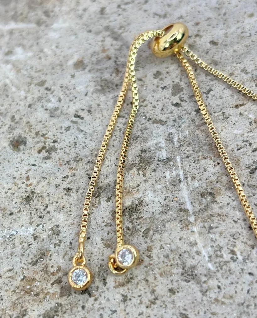 August Birthstone with Adjustable Slider Bracelet