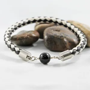 Black & White Bangle Bracelet