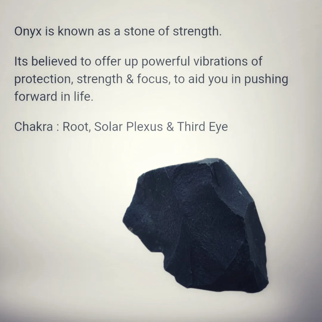 Black Onyx - Cuff bracelet