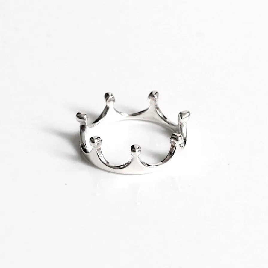 Crown Ring Silver
