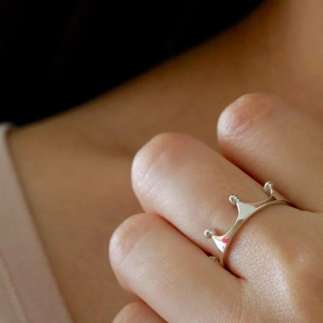Crown Ring Silver
