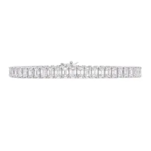 Emerald cut tennis bracelet (SKU B057)