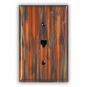 Enchantment Vertical Copper - 1 Phone Jack Wallplate