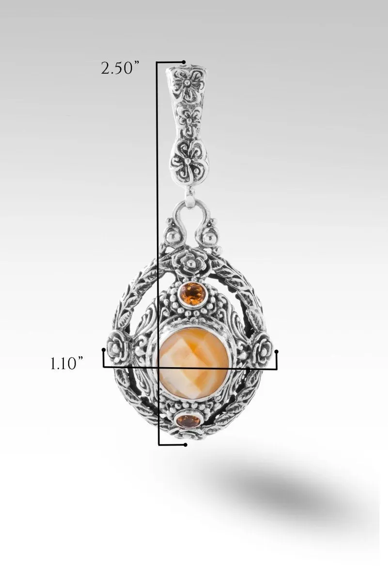 Everblooming Enchantment Pendant™ in Yellow Mother of Pearl