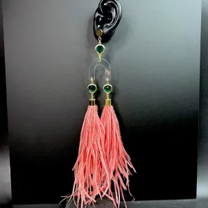 Flight of Paradise Feather Earrings