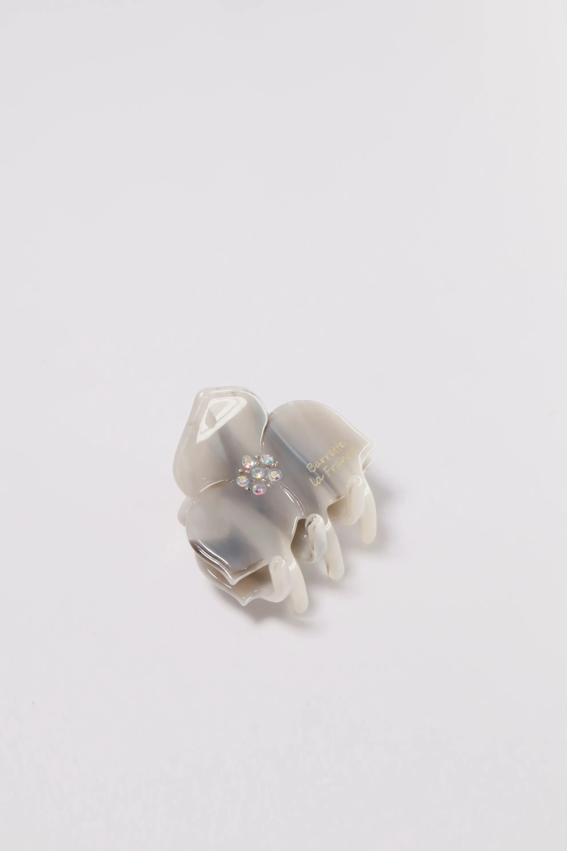 Flower Patel Acetate Half Hair Claw Barrette Clip