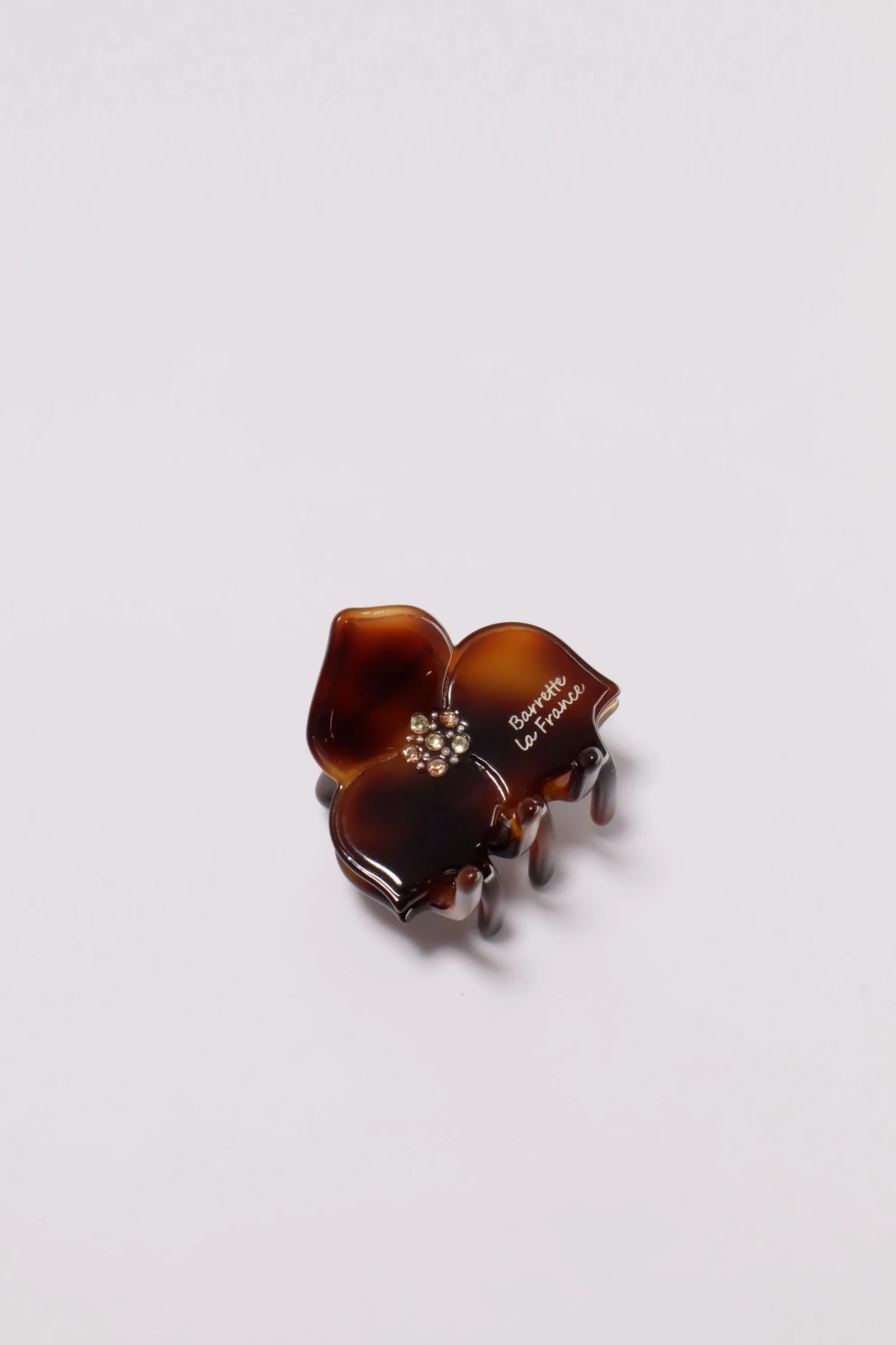 Flower Patel Acetate Half Hair Claw Barrette Clip
