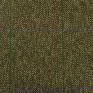 Green And Brown With Green And Blue Check Country Tweed Jacketing