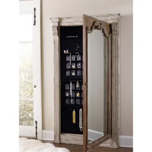 Hooker Furniture 5351-50003 Chatelet Floor Mirror withJewelry Armoire Storage