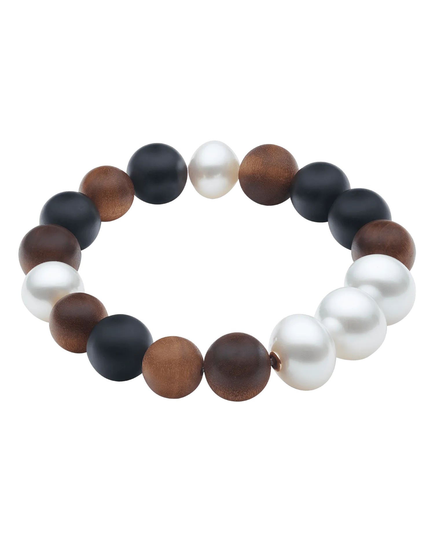 Kimberley Dusk Pearl Bracelet | 11-14mm Pearls and Sandalwood