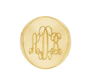 Oval Engraved Signet Ring by Purple Mermaid Designs