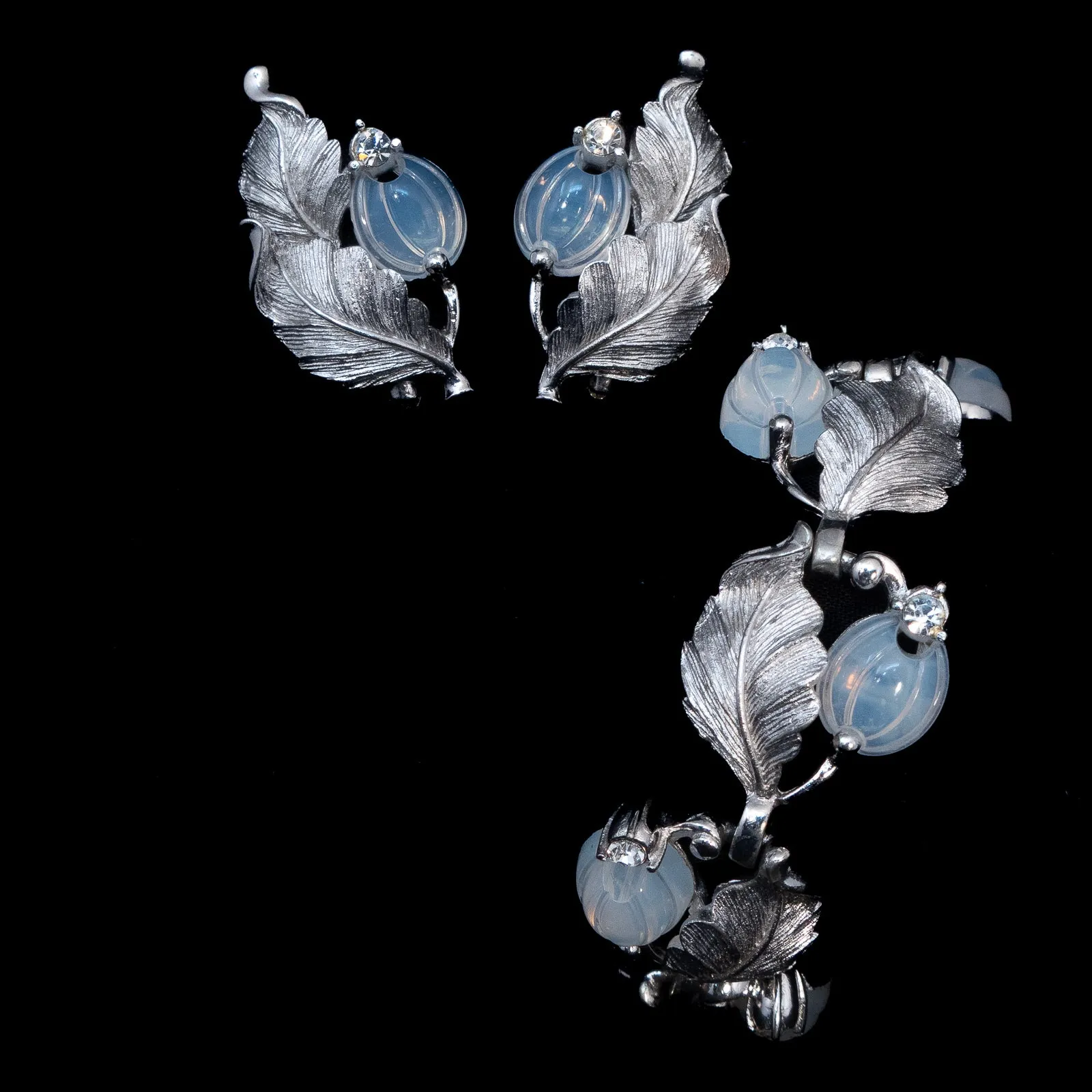Pennino Moonstone Molded Glass Set