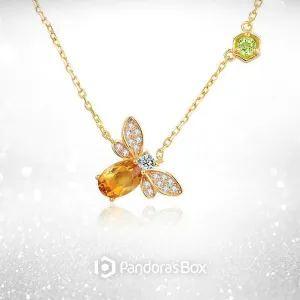 Queen Bee Citrine Necklace