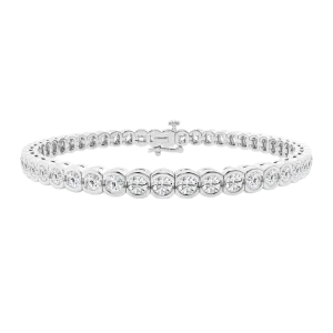 Shared Bezel Tennis Bracelet