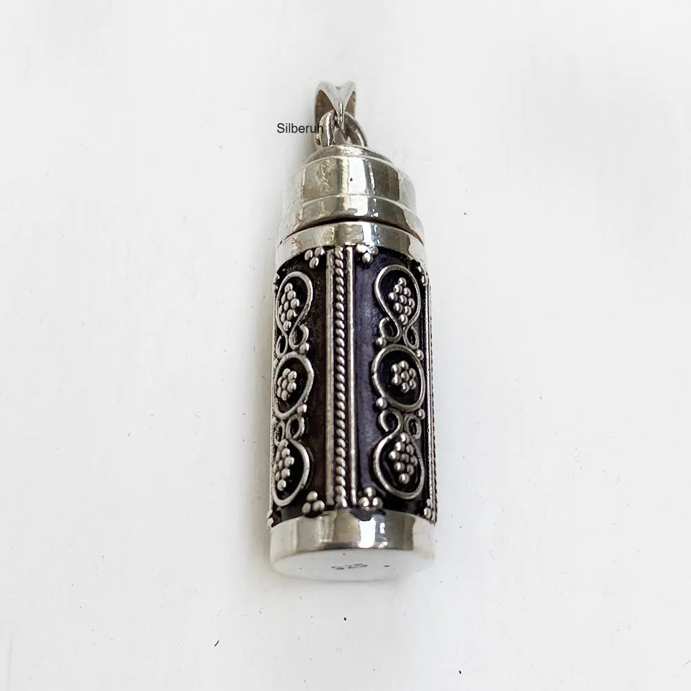 Silver Bottle Locket Pendant