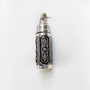 Silver Bottle Locket Pendant