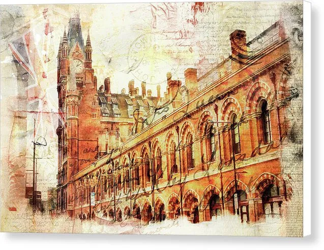 St Pancras Hotel - Canvas Print