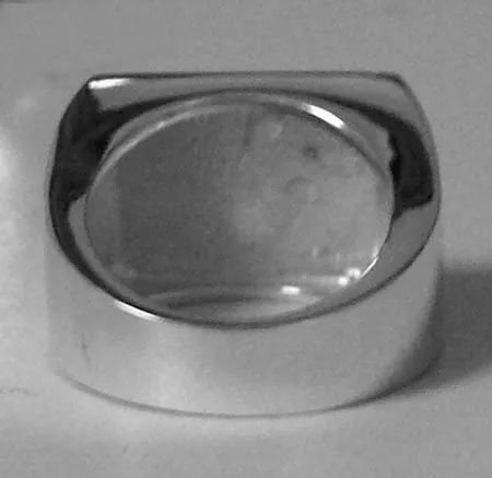 Sterling Silver Engraved Rectangle Signet Ring-Purple Mermaid Designs
