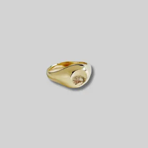 the impression elegant signet - solid gold