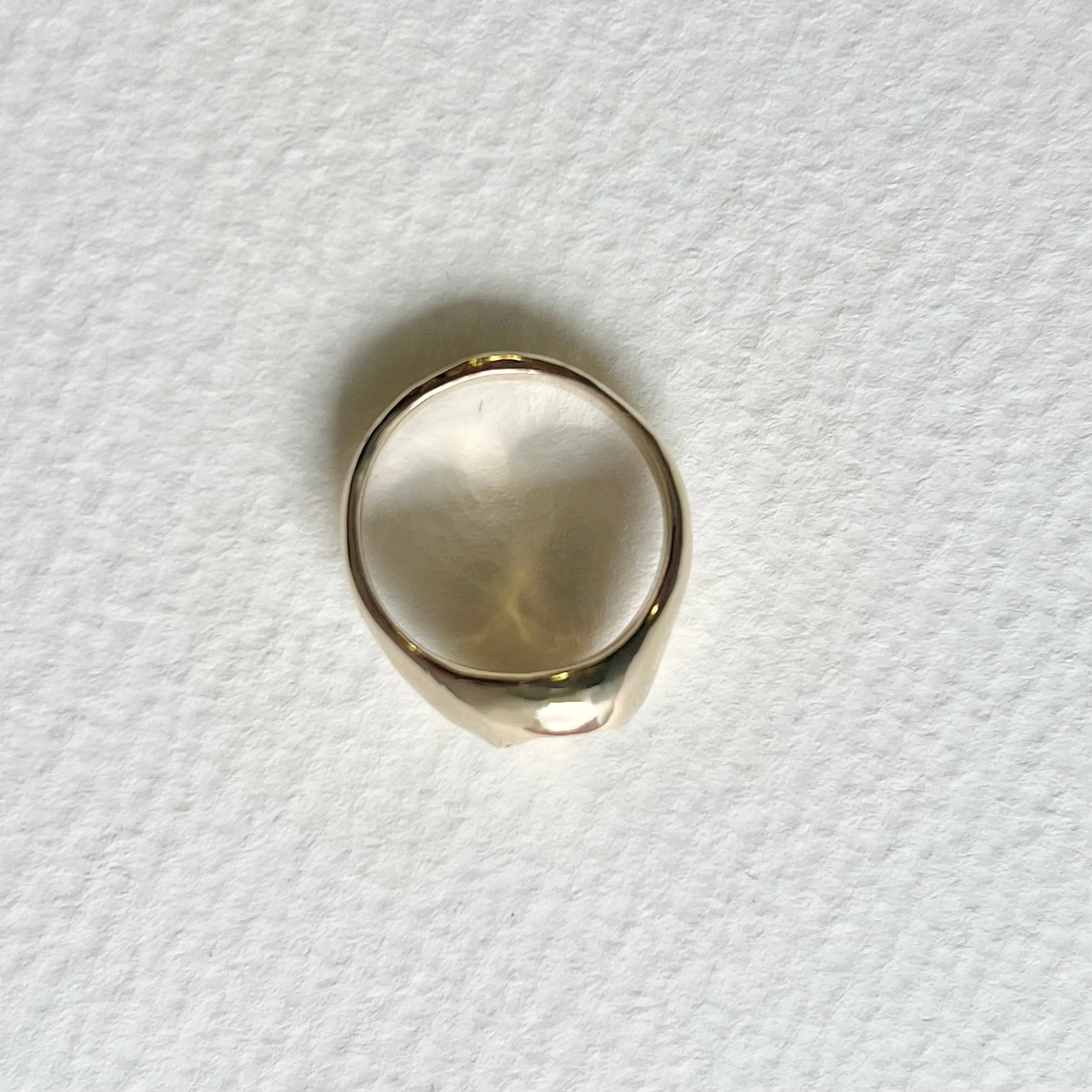 the impression elegant signet - solid gold