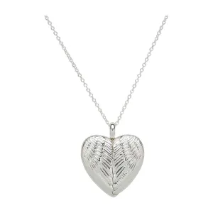 Unique & Co MK-710 Women's Silver 925 Locket Pendant Necklace